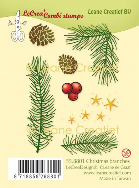 Leane Creatief Stamps Christmas Branches 55.8801
