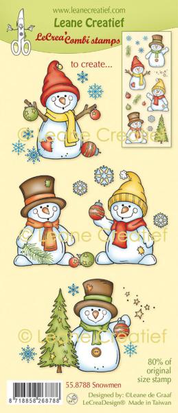 Leane Creatief Stamps Snowmen 55.8788