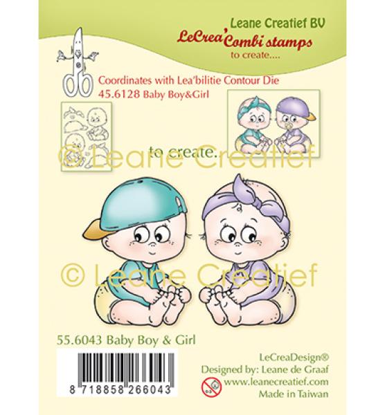 Leane Creatief Stamp Baby Junge & Mädchen 55.6043