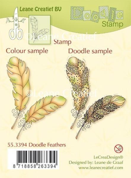 Leane Creatief Stamp Feathers #55.3394