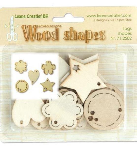 Leane Creatief Wooden Shapes Tags