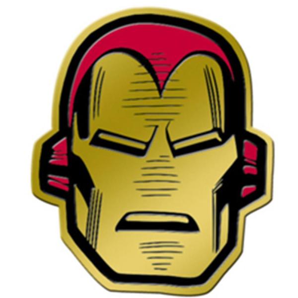 Licensed Heavy Metal Sticker Ironman Head  #MVL0072M