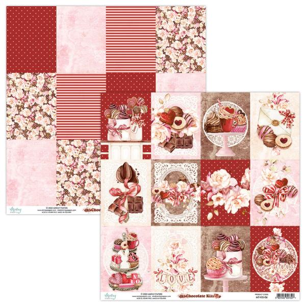 Mintay Papers 12x12 Paper Sheet Chocolate Kiss Cards 06