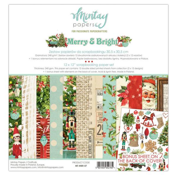 Mintay 12x12 Paper Pad Merry & Bright_eingestellt