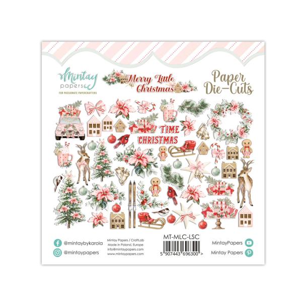 Mintay Paper Die-Cuts Merry Little Christmas 55 pcs