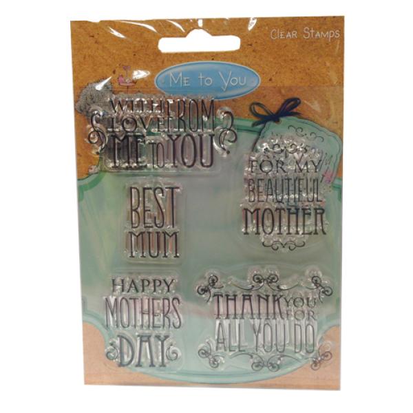Me To You Mother’s Day Clear Stamp Sentiments