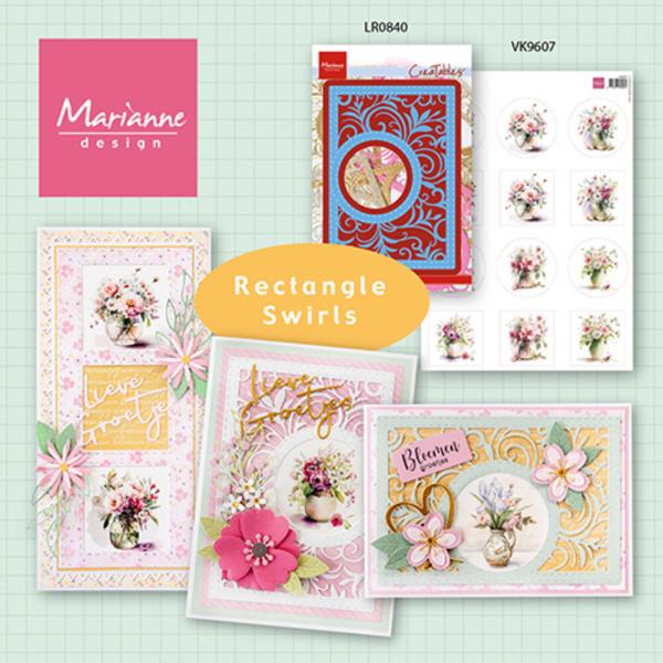 Marianne Design A4 Bogen Flower Circles VK9607
