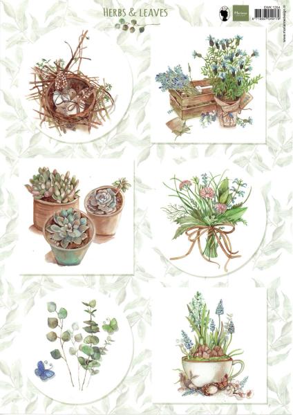 Marianne Design A4 Bogen Herbs & Leaves 01