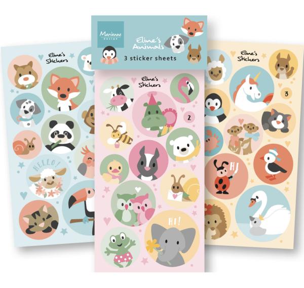 Marianne Design Stickers Eline's Animals CA3190