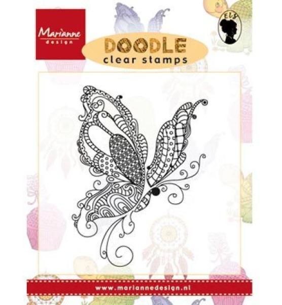 Marianne Design Clear Stamp Doodle Butterfly (Schmetterlinge)