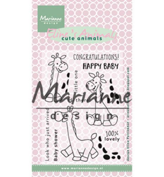 Marianne Design Clear Stamp Eline's Giraffe #ECO169