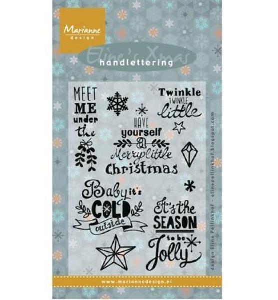 Marianne Design Clear Stamp Eline's Handlettering Christmas