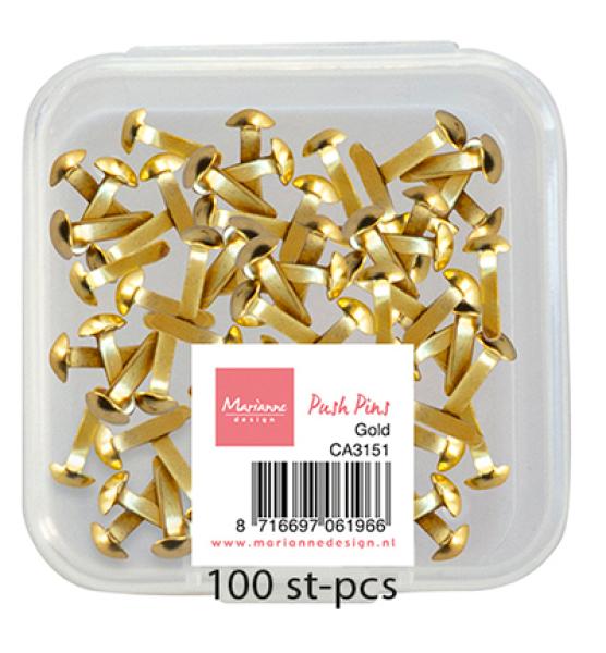Marianne Design Scrapbooking Push Pins Gold #3151