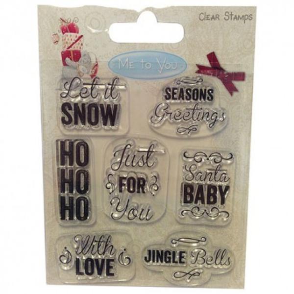 Me To You Christmas Clear Stamp Let it snow