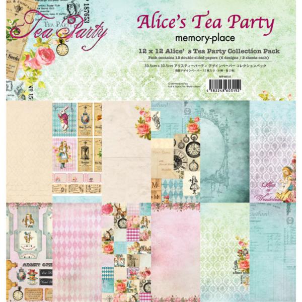 Memory-Place 12x12 Paper Pack Alice's Tea Party