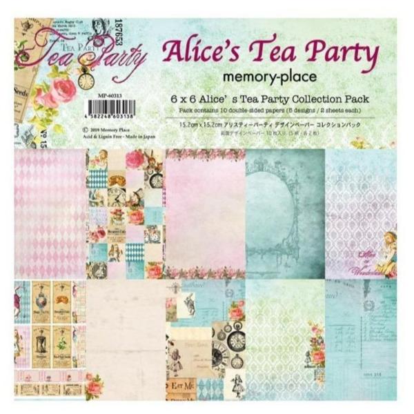 Memory-Place 6x6 Paper Alice's Tea Party