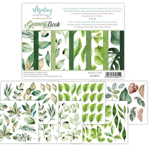 Mintay Papers 6x8 Paper Pad Greenery Book