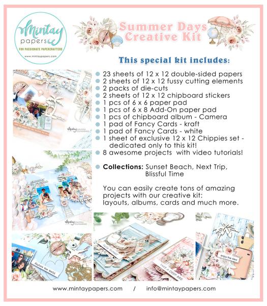 Mintay Papers Scrapbooking Creative KIT Summer Days