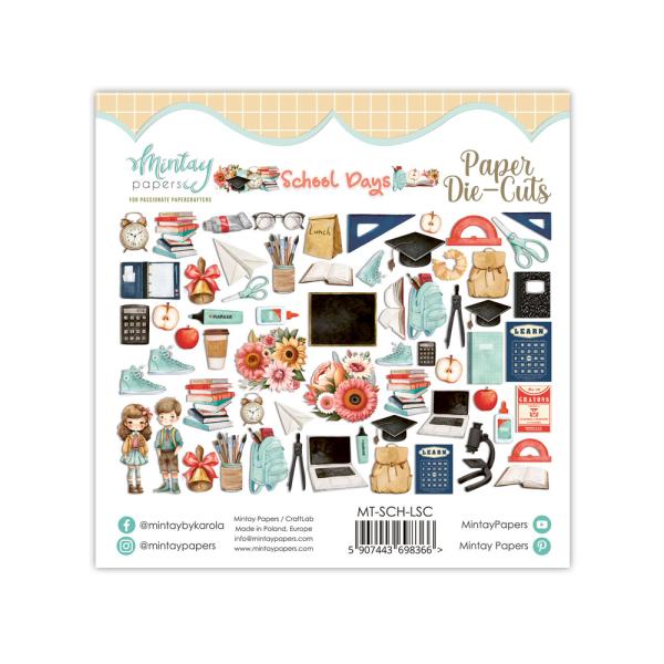 Mintay Papers Die-Cuts School Days 60 pcs