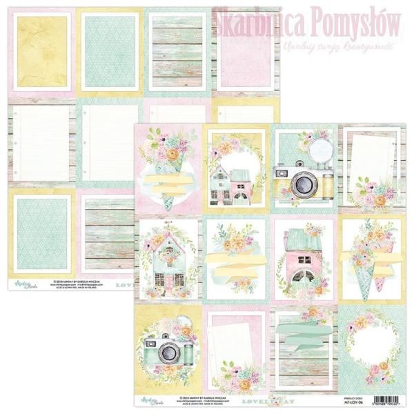 SET Mintay 12x12 Paper Sheet Lovely Day Cards #06