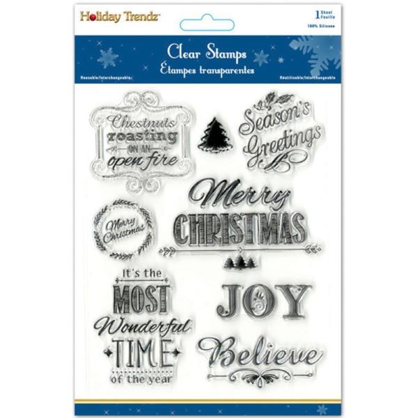 MultiCraft Holiday Clear Stamp Season's Greetings