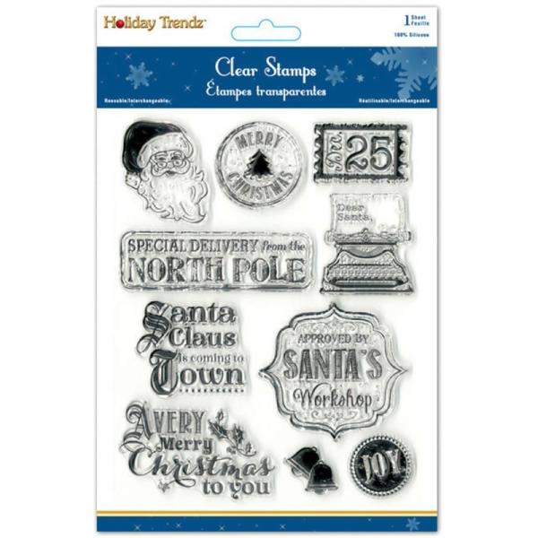 MultiCraft Holiday Clear Stamp Vintage Holiday CX221E