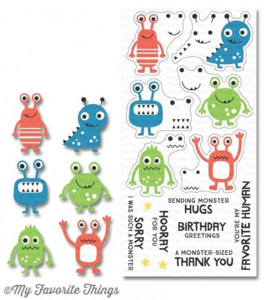 My Favorite Things Clear Stamp Set More Monsters