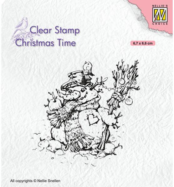 NS Clear Stamp Christmas Snowman #CT034