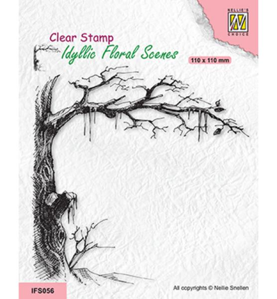 Nellie Snellen Clear Stamp Icy Tree IFS056