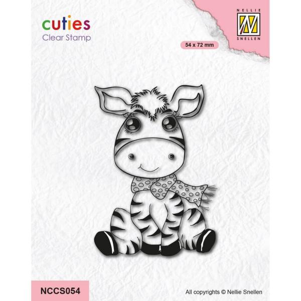 Nellie Snellen Cuties Clear Stamps Zebra NCCS054