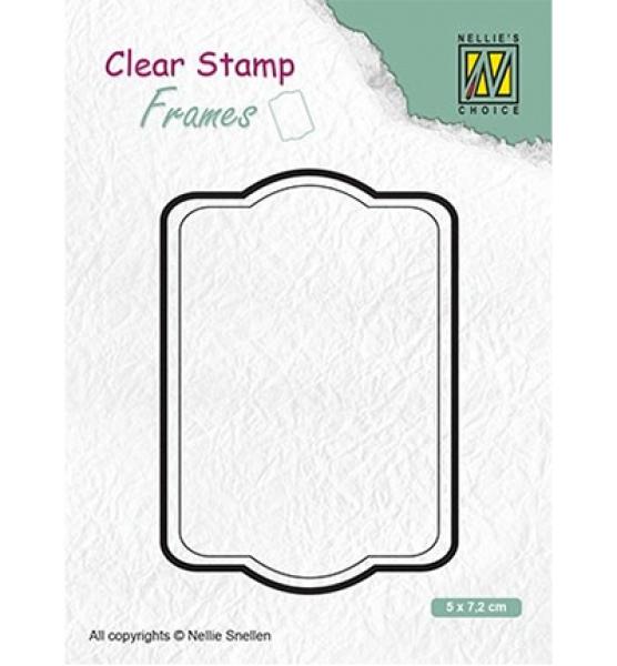 Nellie´s Choice Clear Stamp Frames Rectangle #002