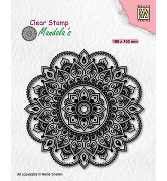 Nellie´s Choice Clear Stamp Mandala Fantasy Flower 005