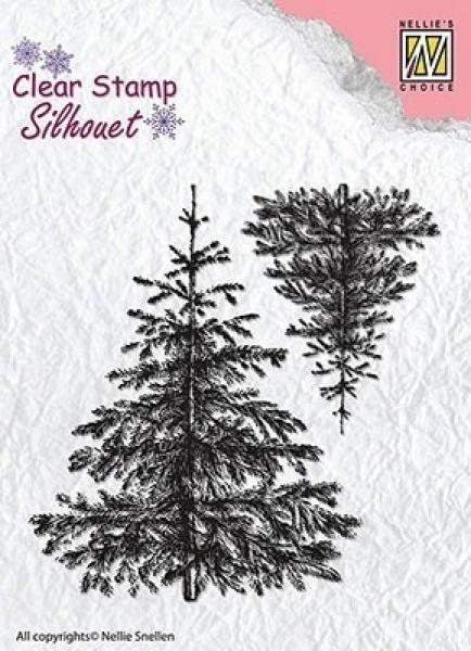 Nellie´s Choice Clear Stamp Christmas Fir Trees #SIL038