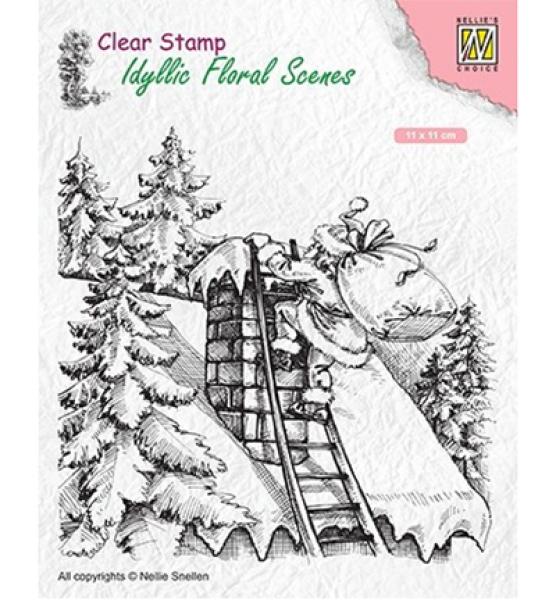Nellie Snellen Clear Stamp Santa Claus at Work #IFS018