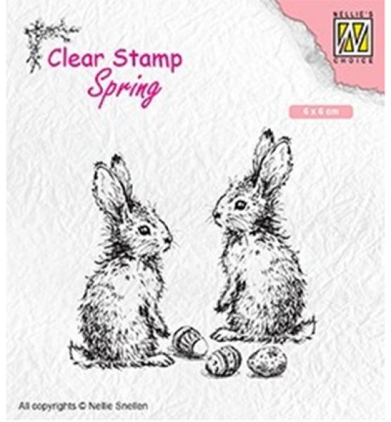 Nellie Snellen Clear Stamp Two Hares #SPCS006