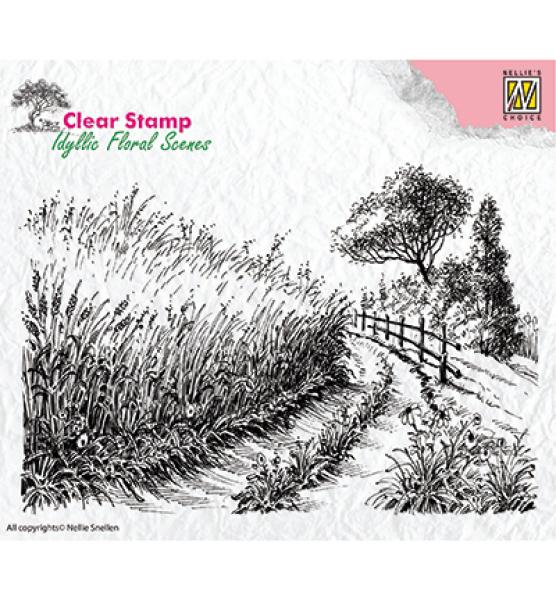 Nellie Snellen Clear Stamps Cornfield and Country Road #IFS005