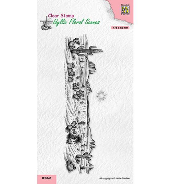 Nellie Snellen Clear Stamps Slim Line Desert #IFS045