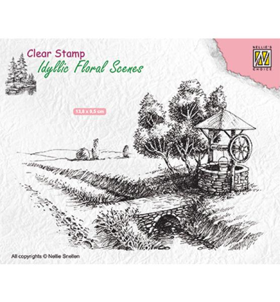 Nellie Snellen Clear Stamps Well Brunnen #IFS021