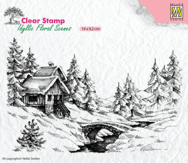 Nellie Snellen Clear Stamps Winter Scene #IFS009