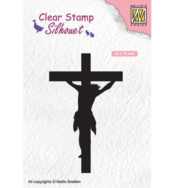 Nellie Snellen Silhouette Clear Stamp Cross SIL058