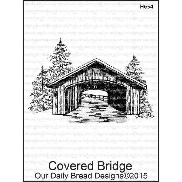Our Daily Bread Designs Cling Stamp Covered Bridge