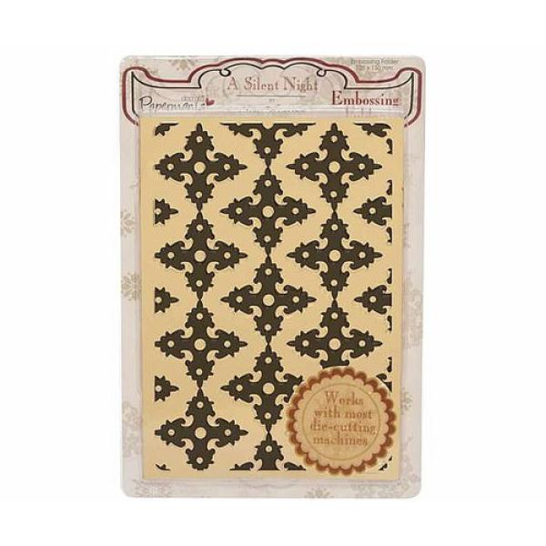 Papermania Embossing Folder A Silent Night Ornate Background