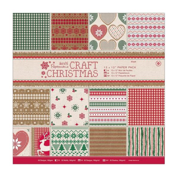 Papermania Craft Christmas 12 x12 Paper Packs