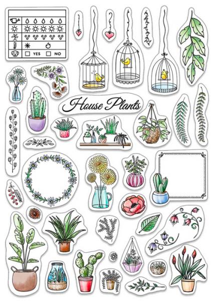 Ciao Bella Clear Stamps BuJo House Plants PS8012