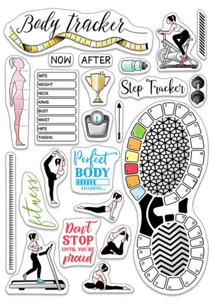 Ciao Bella Clear Stamps BuJo Fitness PS8014