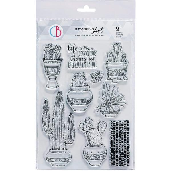 Ciao Bella Clear Stamp Life is like a Cactus PS8036