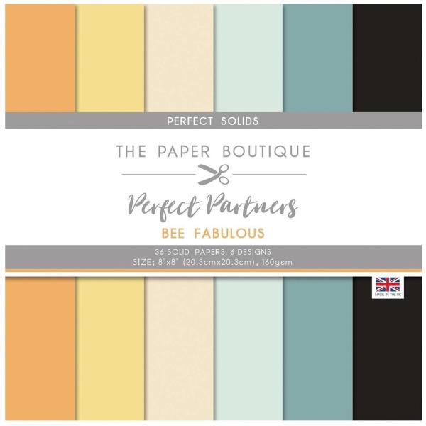 The Paper Boutique 8x8 Paper Pad Bee Fabulous Perfect Solids #1568