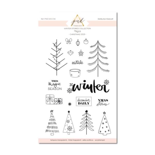 PaperNova Design Clear Stamp Christmas Trees