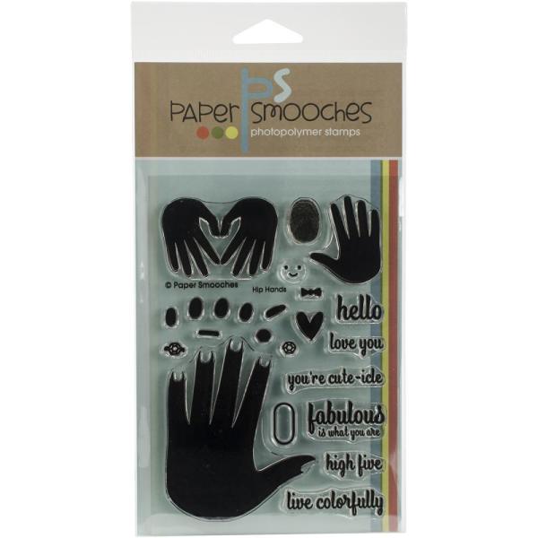 SALE Paper Smooches Clear Stamps Hip Hands #A1S224