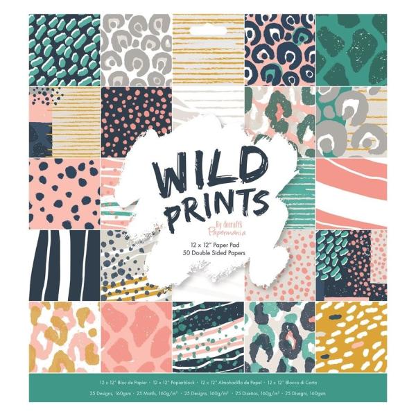 Papermania 12X12 Inch Paper Pad Wild Prints #PMA160512
